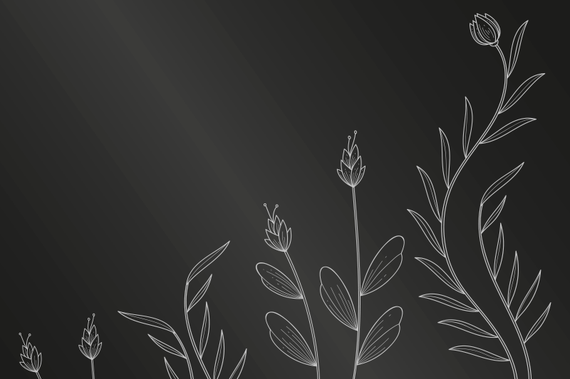 φόντο με κομψά φυτά - TenStickers