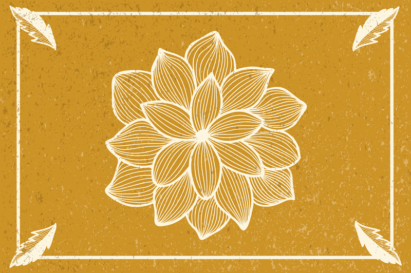 Πρωτότυπο σουπλά με κομψό φυτικό σχέδιο - TenStickers