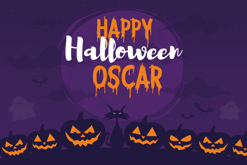 προσαρμοσμένες πλατφόρμες ονόματος ευτυχισμένων αποκριών - TenStickers