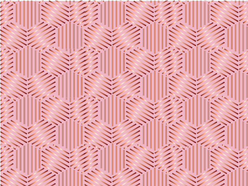 μεταλλικά εξάγωνο μοντέρνα πλακάτ - TenStickers