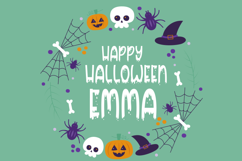 Σουπλά με σχέδιο θεματικό για halloween - TenStickers