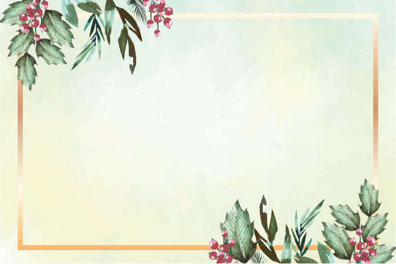 Floral διακόσμηση χριστουγεννιάτικες πινακίδες - TenStickers