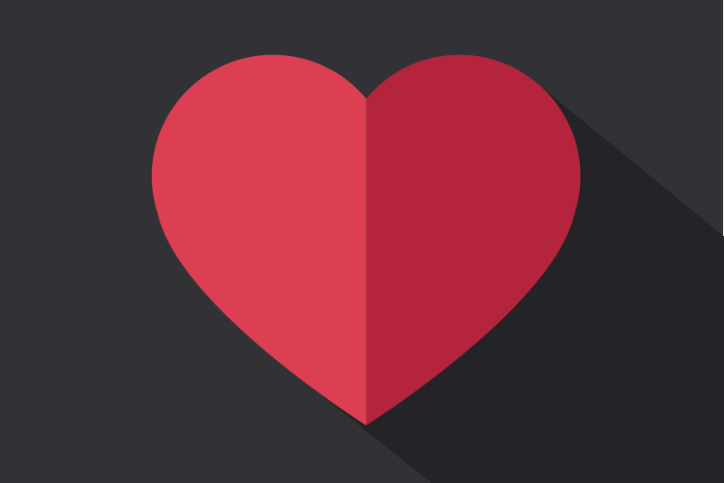 πρωτότυπες κόκκινες καρδιές πρωτότυπες θέσεις - TenStickers