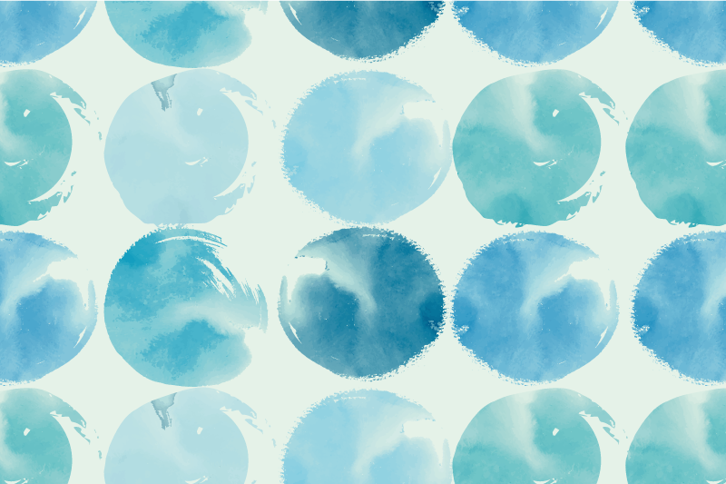 Σουπλά μοντέρνο με κυκλικά μοτίβα υδατογραφίας - TenStickers