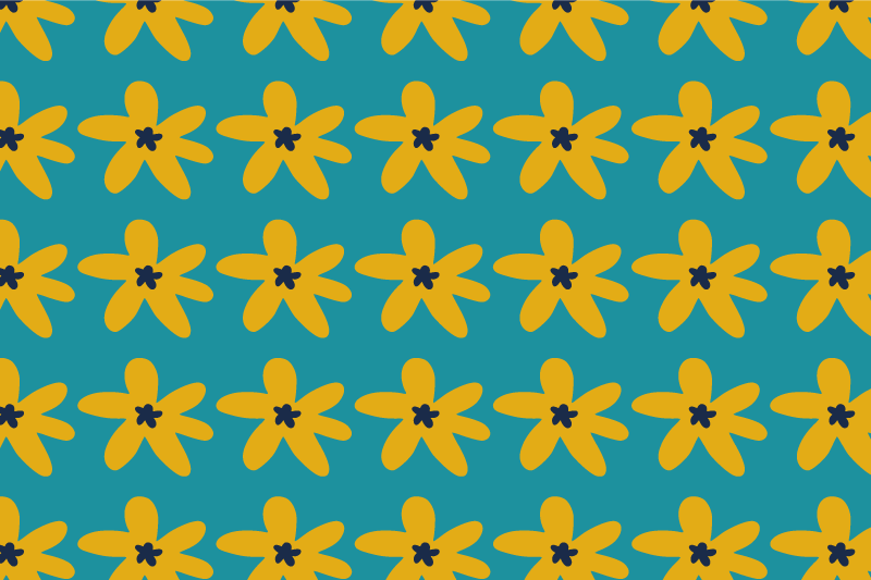 Σουπλά μοντέρνο με ζωντανό λουλουδάτο σχέδιο - TenStickers