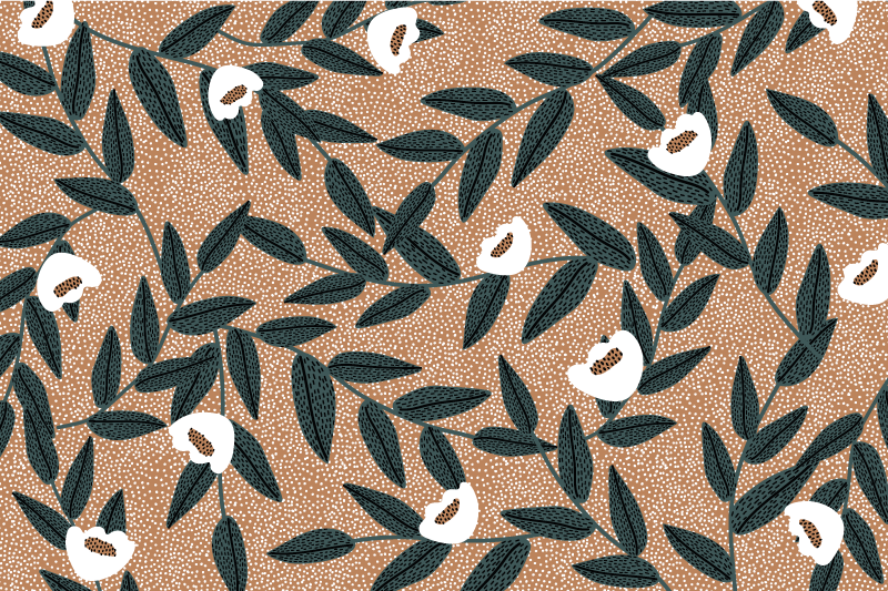 Σετ τραπεζιού με τεχνητή υφή κάλυμμα φύλλων - TenStickers