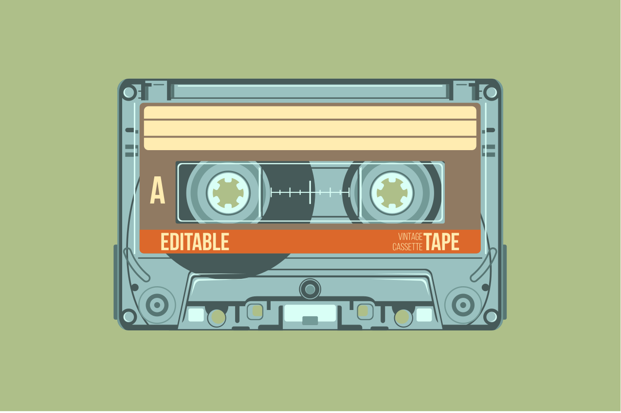 Vintage κασέτες βινυλίου - TenStickers