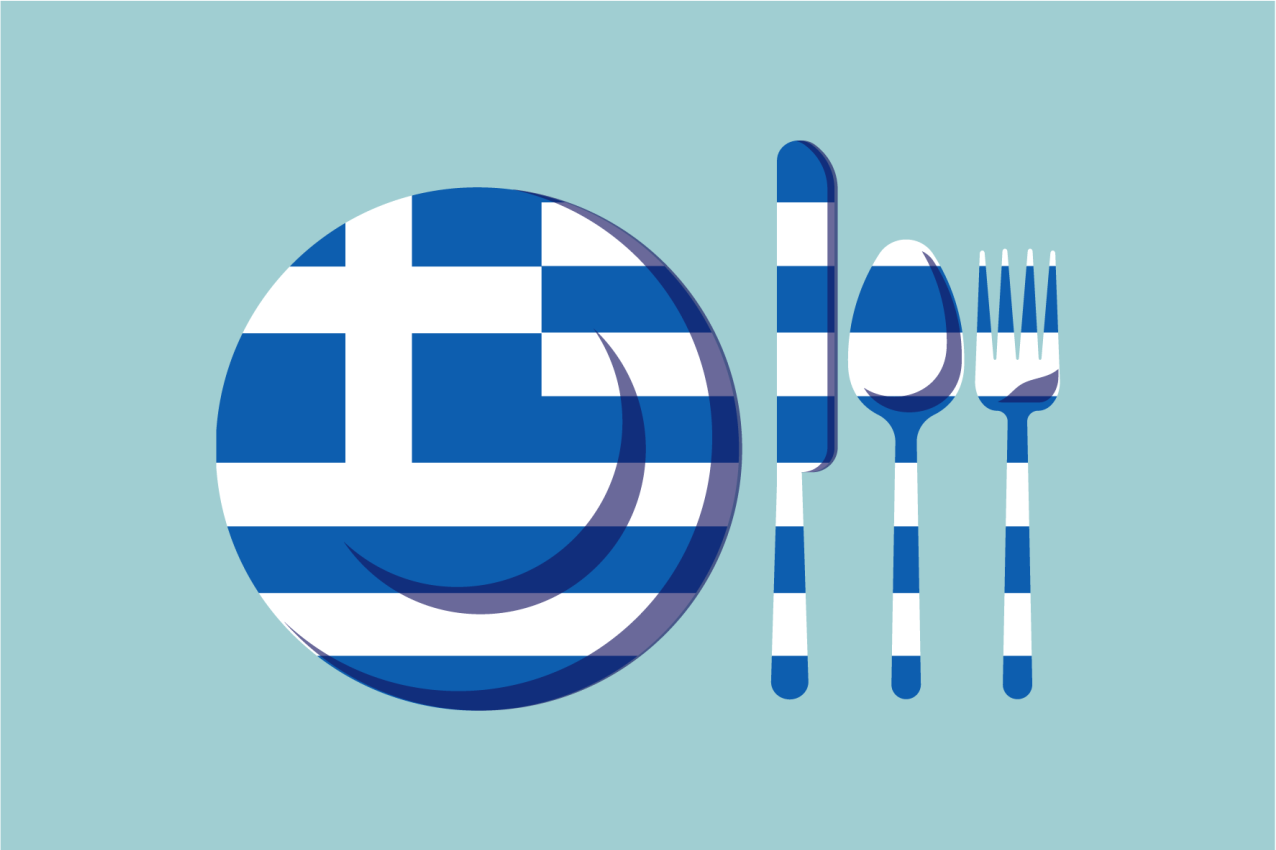 πρωτότυπες πινακίδες ελληνικής σημαίας και μαχαιροπήρουνα - TenStickers