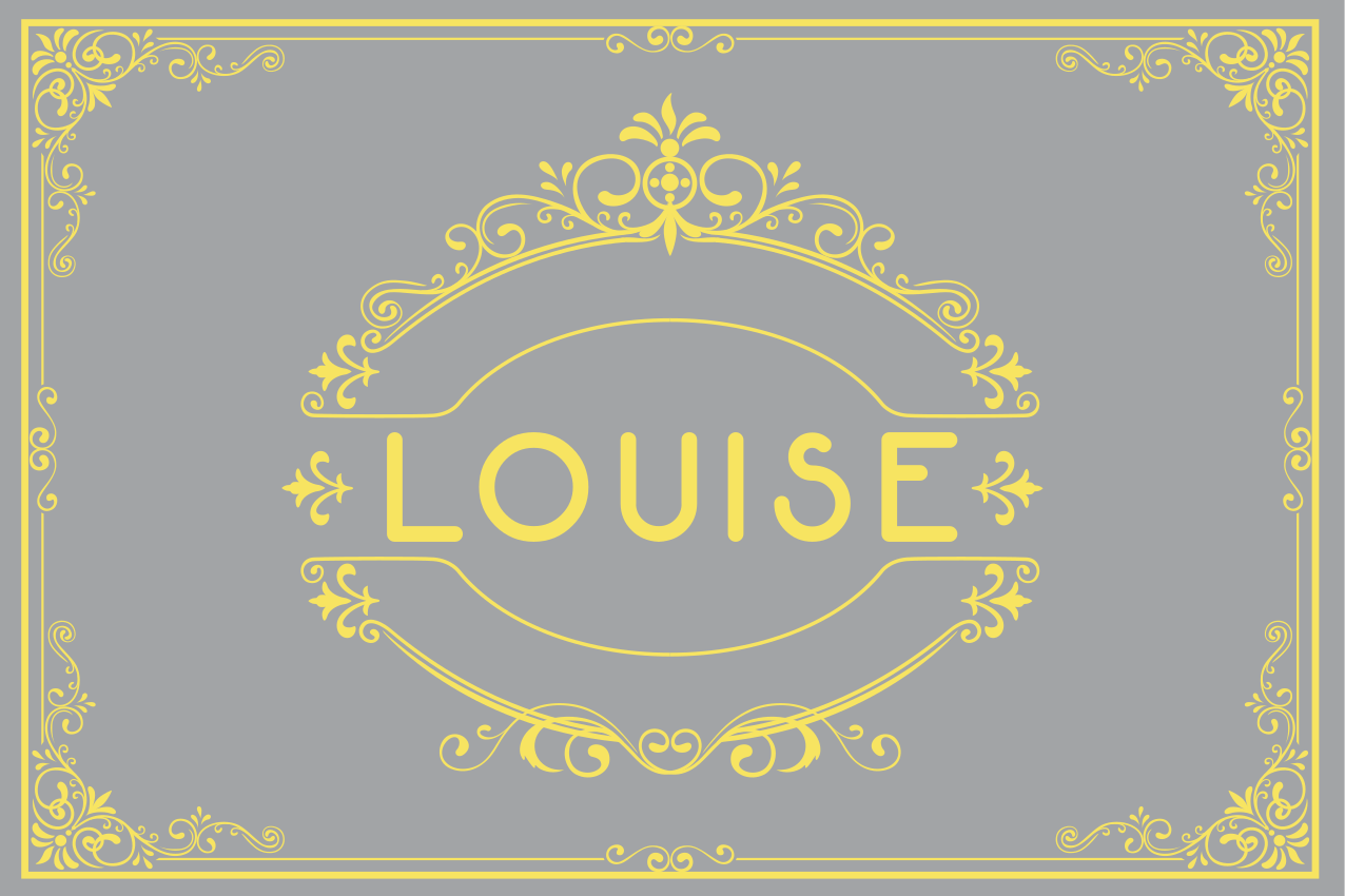 Σουπλά με όνομα κομψής εμφάνισης - TenStickers