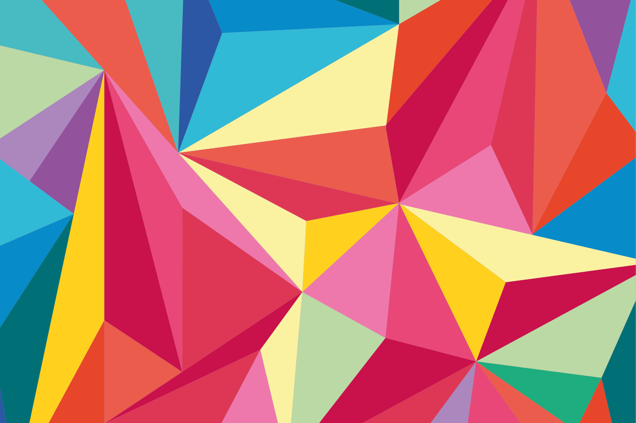 πρωτότυπες πολύχρωμες γεωμετρικές εικόνες - TenStickers