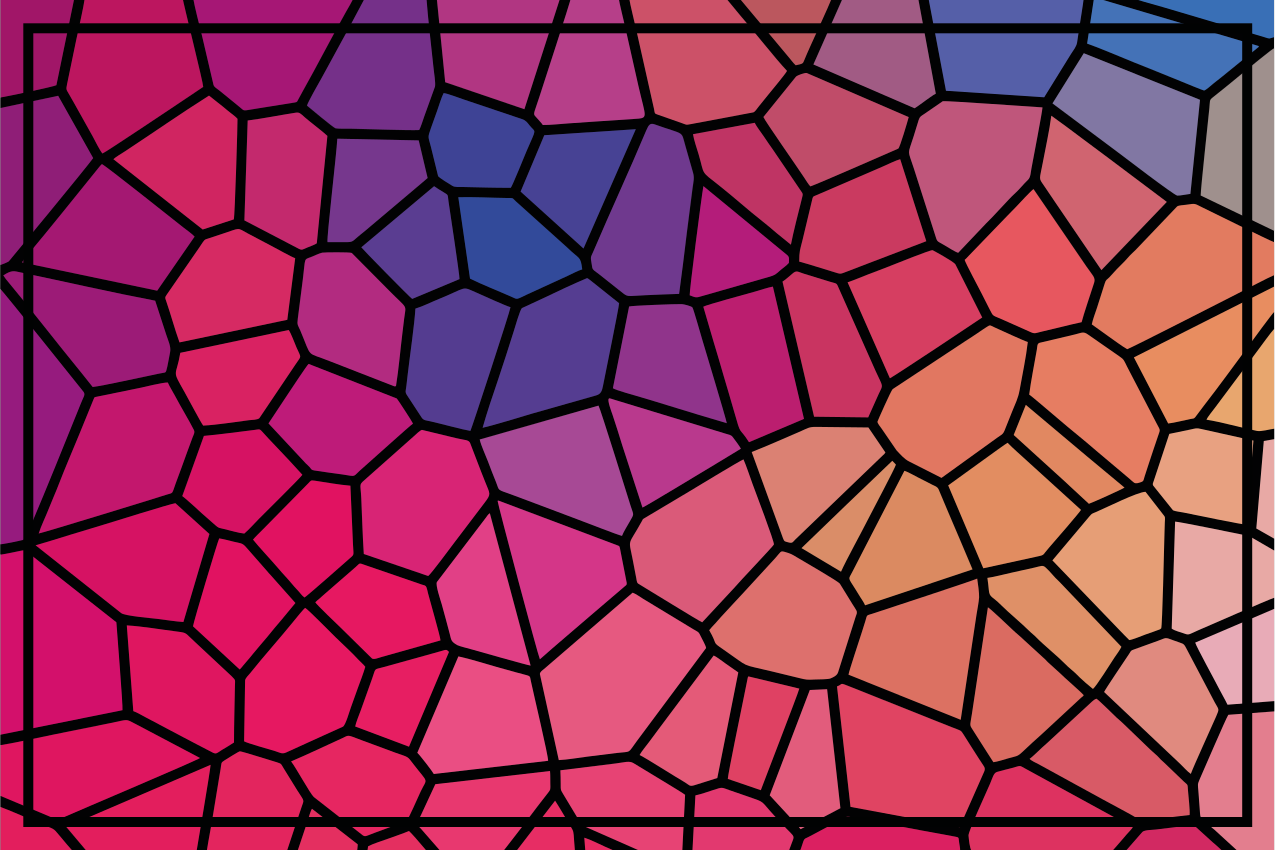 ζωντανό χρώμα γεωμετρικά πρωτότυπα πλακάτ - TenStickers