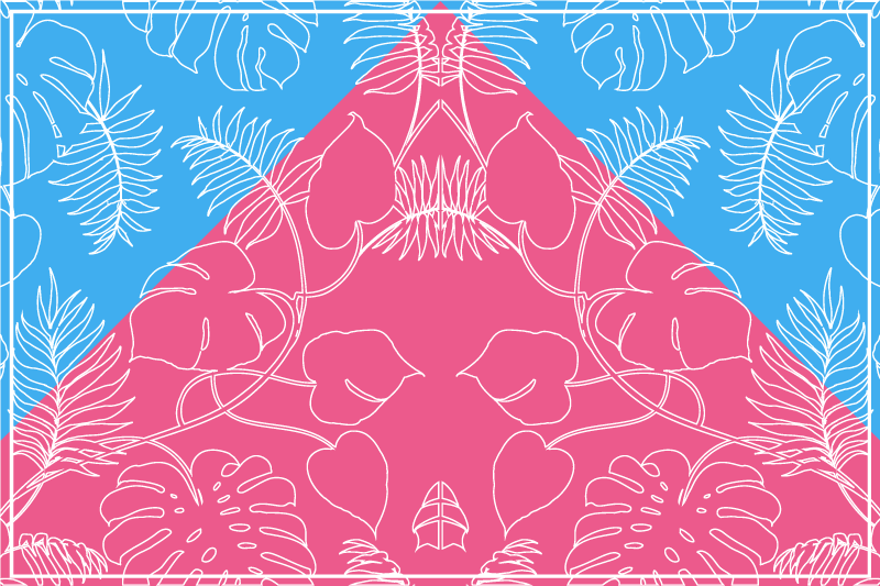 ροζ και μπλε χρώμα μπλοκάρει και αφήνει σουπλά - TenStickers