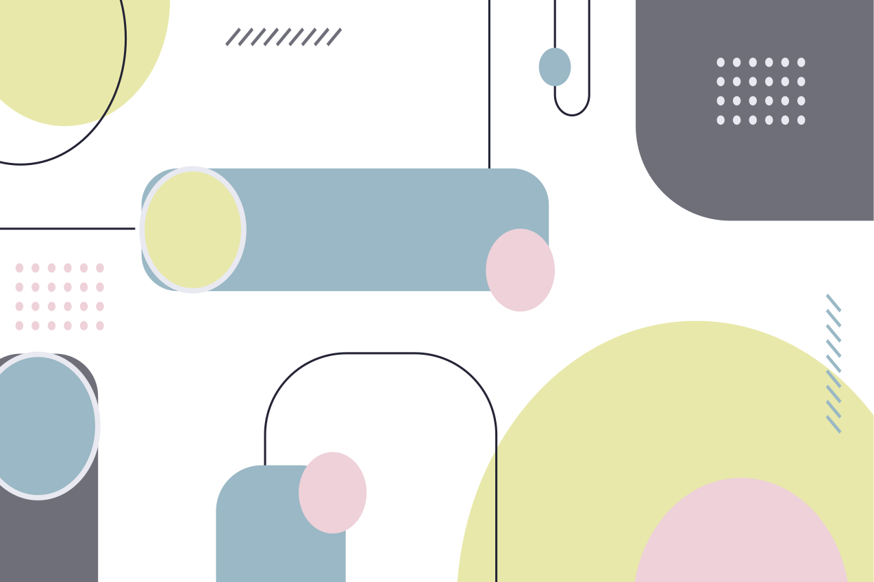 παστέλ γεωμετρικό υπόβαθρο μοντέρνα σουπλά - TenStickers