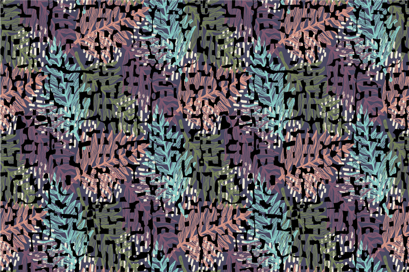 πολύχρωμα δροσερά splashy flora πρωτότυπα σουπλά - TenStickers