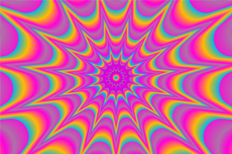 ψυχεδελικά οπτικά αστέρια πρωτότυπα σουπλά - TenStickers