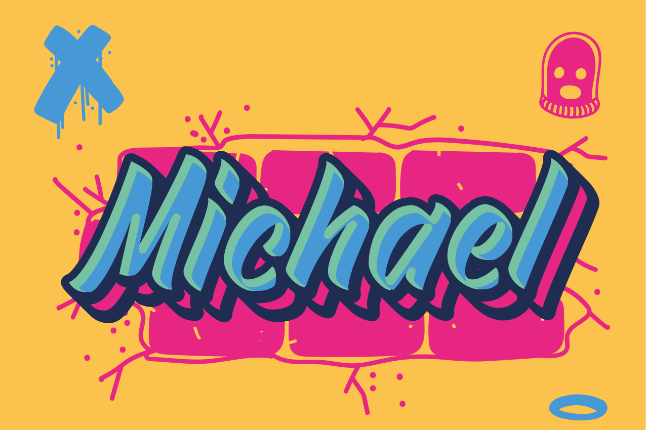 Σουπλά με όνομα δήλωση με έντονο χαρακτήρα - TenStickers