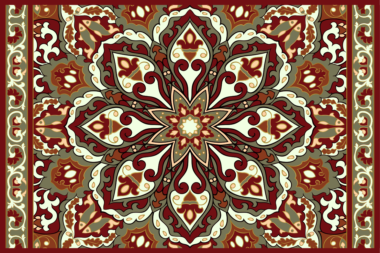 χειροποίητα σουπλά με φλοράλ έθνικ σχέδιο - TenStickers