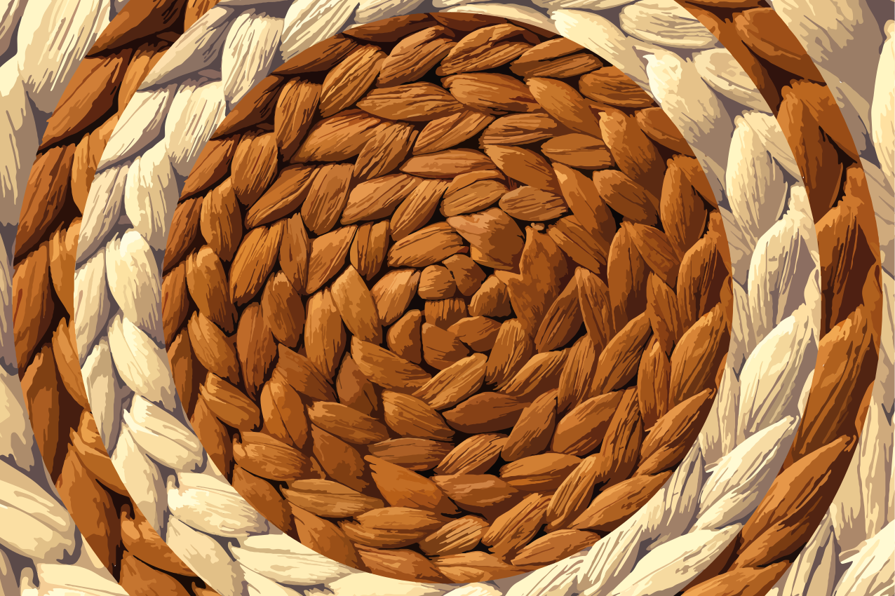 απομίμηση φυσικών ινών σε κύκλους σουπλά - TenStickers