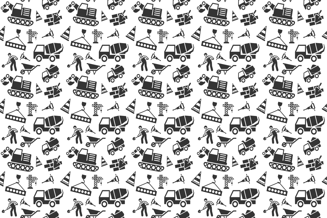 μονόχρωμοι εκσκαφείς και σουπλά φορτηγών - TenStickers