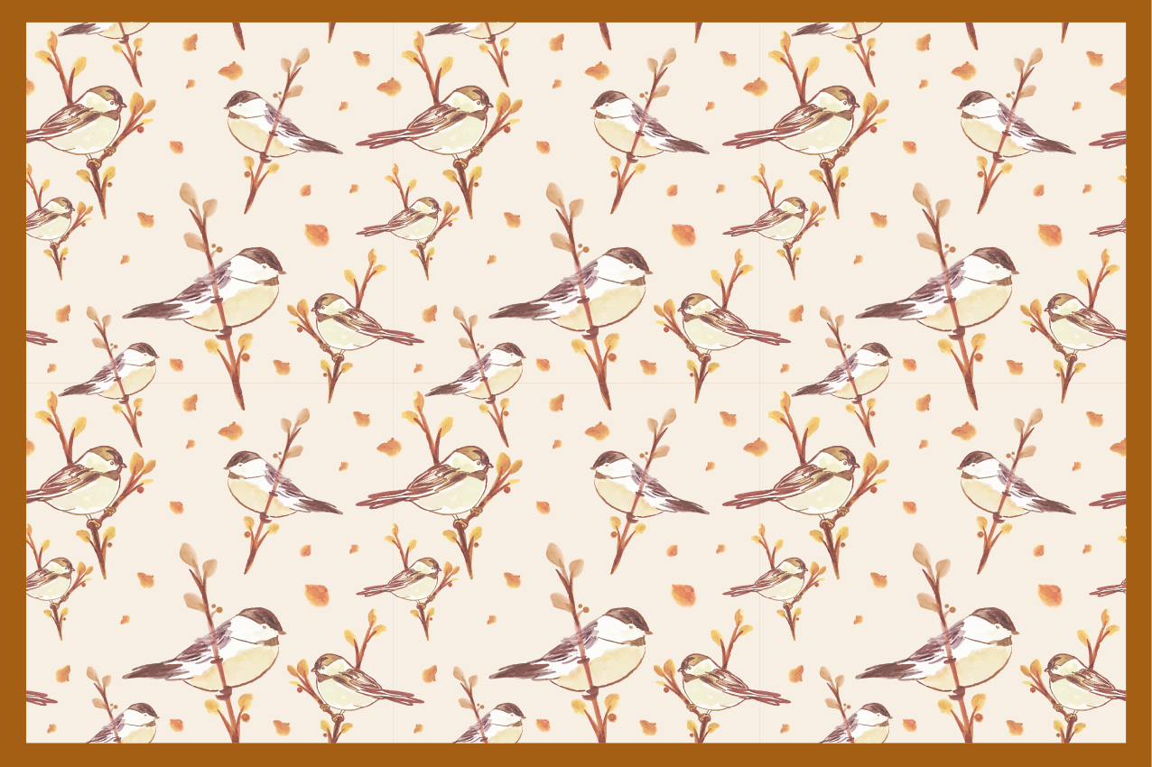 ακουαρέλα πουλιά και κλαδιά παιδιά σουπλά - TenStickers