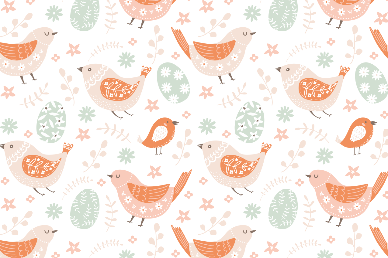 μινιμαλιστικά σκανδιναβικά πουλιά παιδικά σουπλά - TenStickers