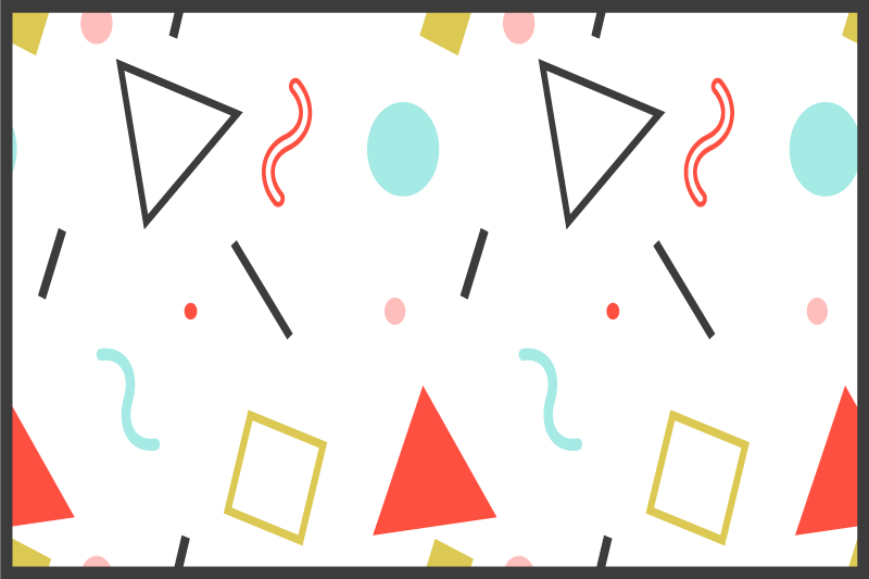 αστεία γεωμετρικά σχήματα πρωτότυπα σουπλά - TenStickers