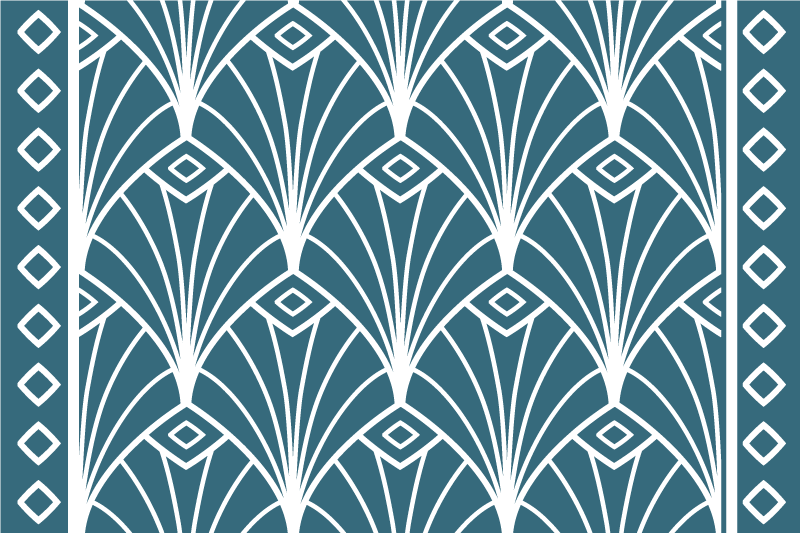 πρωτότυπα σουπλά μοντέρνας τέχνης μπλε και λευκά - TenStickers