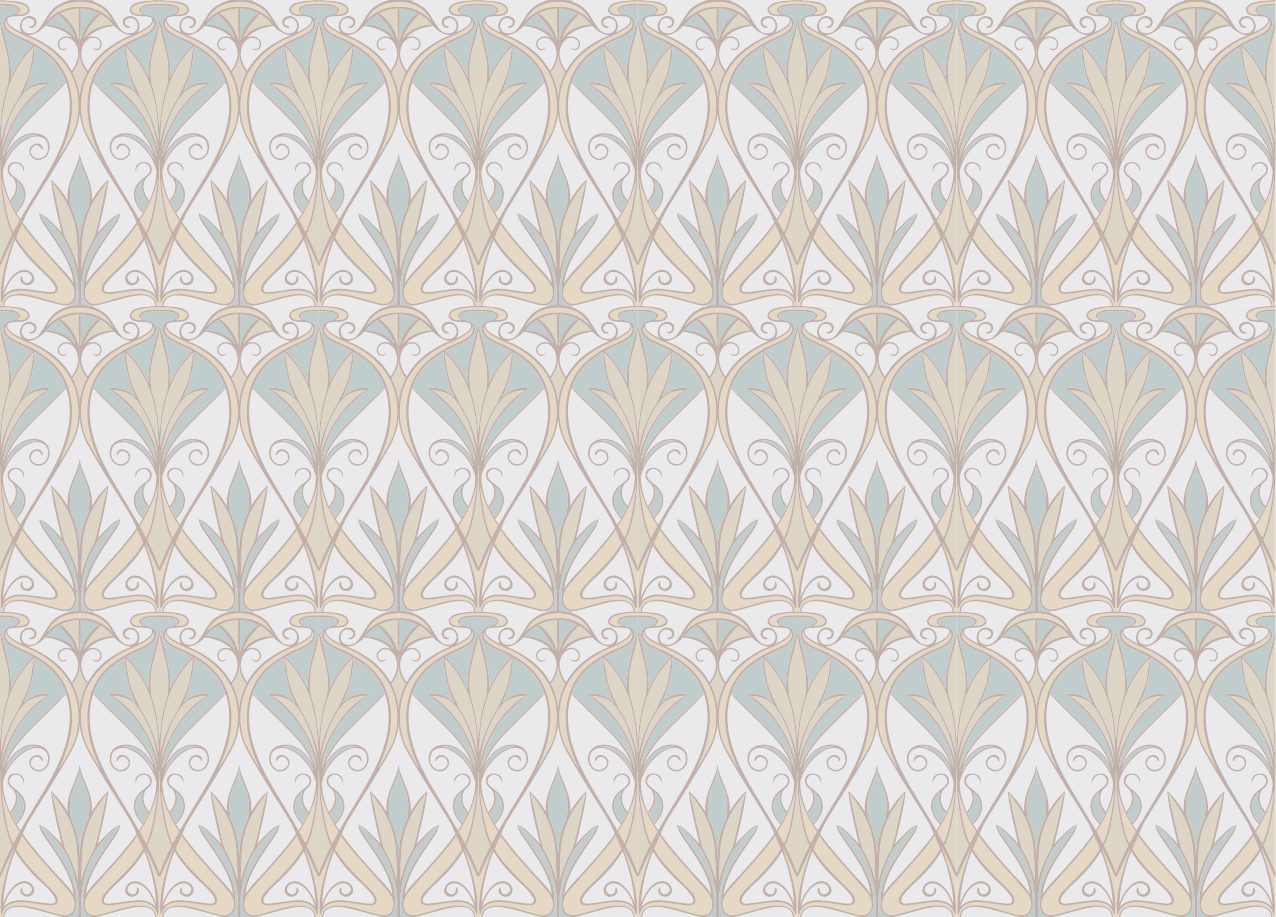 σουπλά με βοτανικό ρετρό floral σχέδιο - TenStickers