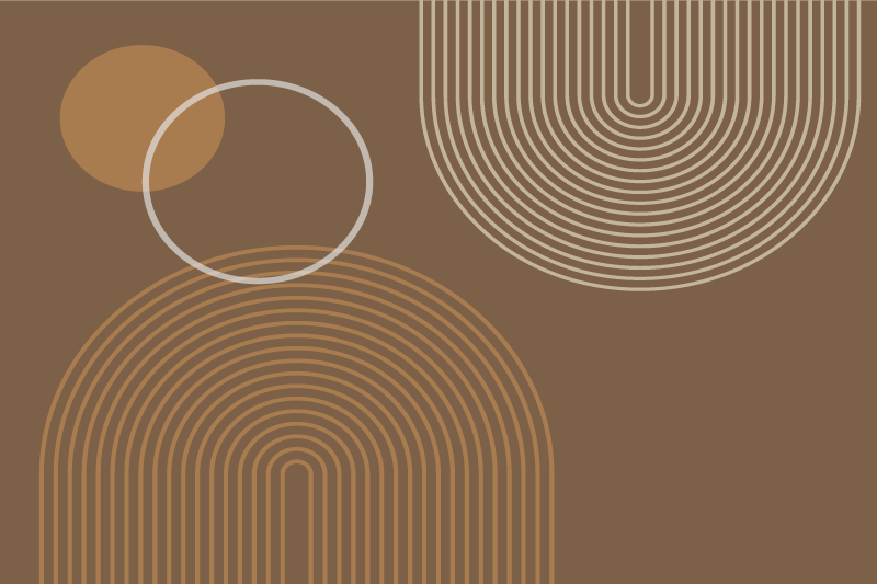 ζεστά γεωμετρικά τόξα μοντέρνα σουπλά - TenStickers