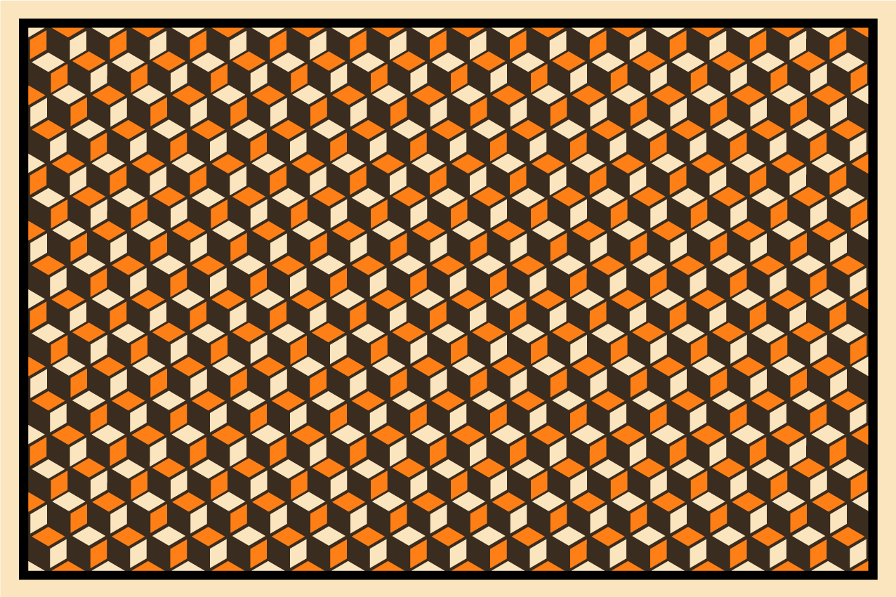 σουπλά βινυλίου με ρετρό γεωμετρικό σχέδιο - TenStickers