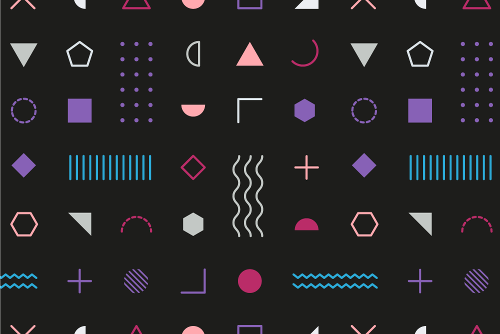 Σουπλά μοντέρνο γεωμετρικό σχέδιο φόντου - TenStickers