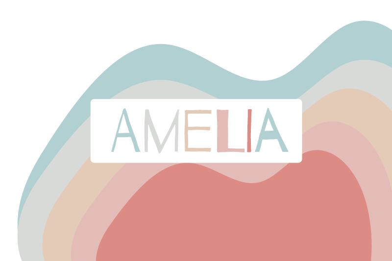 "boho" ουράνιο τόξο κυματίζει παιδικά σουπλά - TenStickers