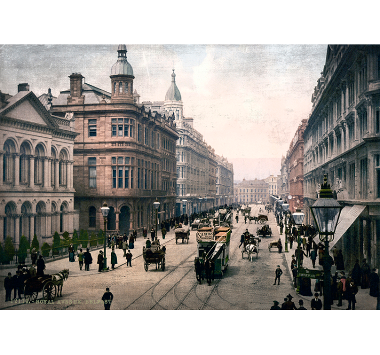 τοιχογραφία της πόλης του Μπέλφαστ - TenStickers