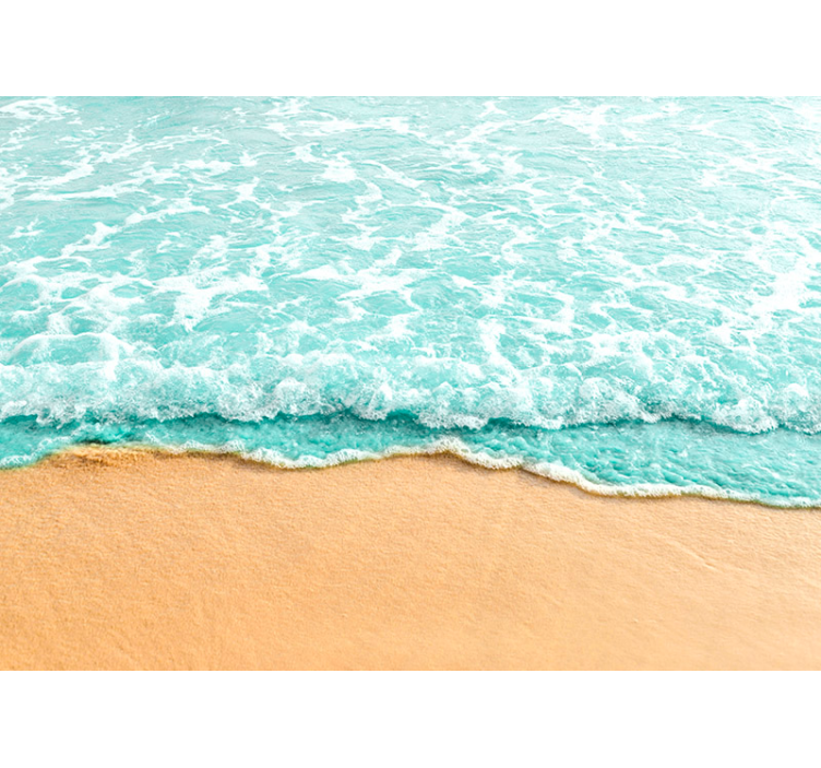 Τρισδιάστατα κύματα της τοιχογραφίας του τείχους - TenStickers