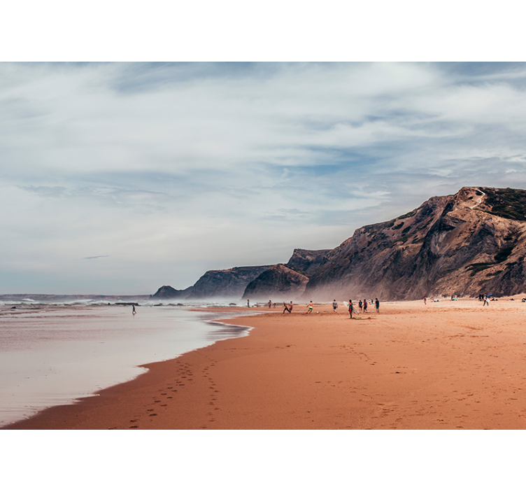 γκρι τοιχογραφία το καλοκαίρι - TenStickers