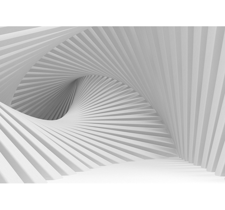 κύματα σκάλων τρισδιάστατη τοιχογραφία τοίχου - TenStickers
