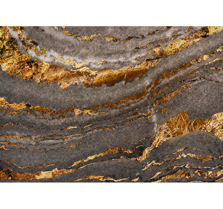 πολυτελή τοιχογραφία από χρυσό και μπλε μάρμαρο - TenStickers