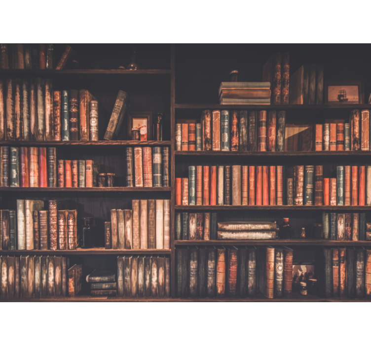 Vintage τοιχογραφία ραφιών τοίχου - TenStickers