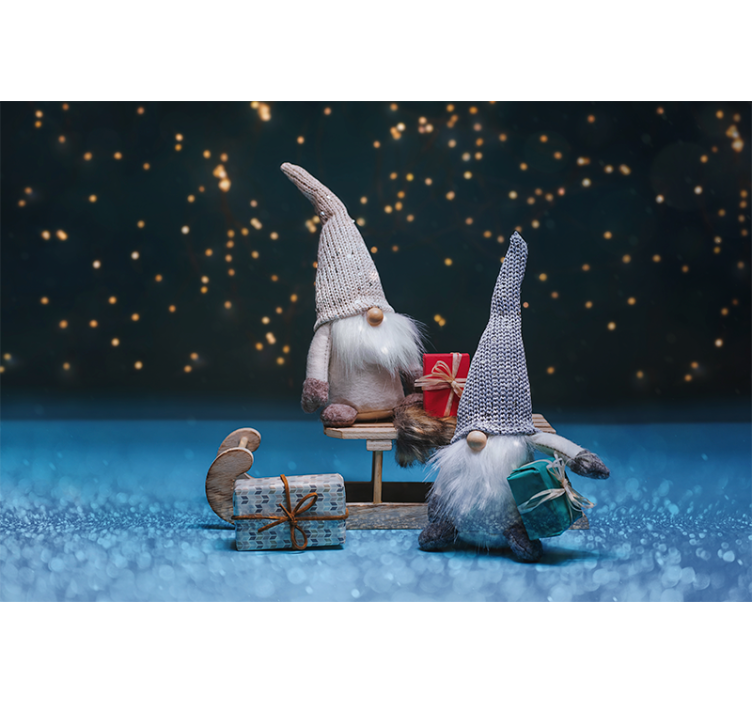 Χριστουγεννιάτικα ταπετσαρία Γιορτή Χριστουγεννιάτικου Νάνου - TenStickers