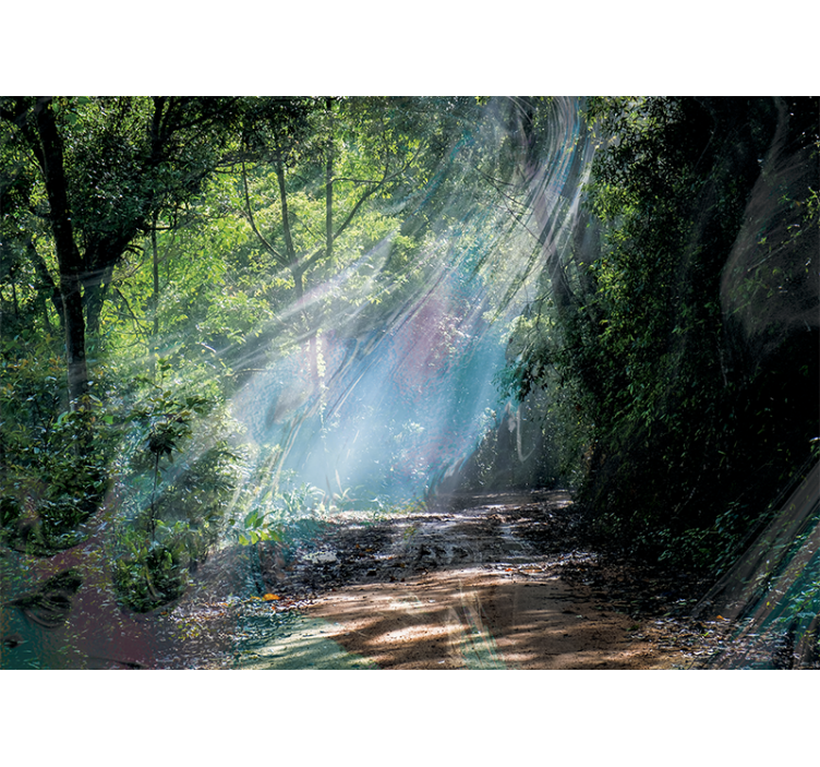 Τρισδιάστατη τοιχογραφία τοίχων φύσης επίδρασης βάθους - TenStickers