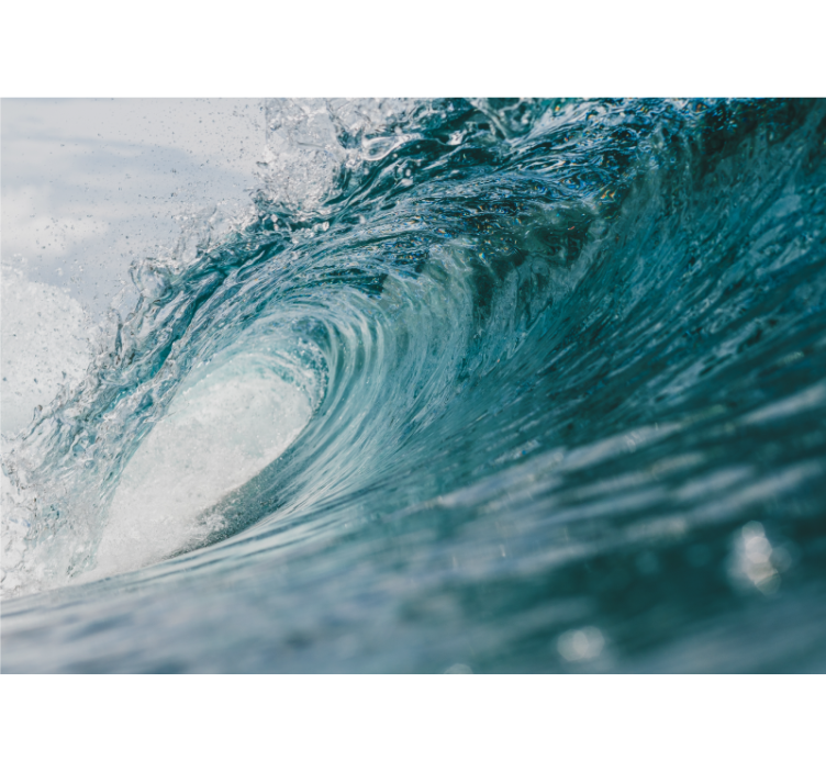 Φωτοταπετσαρία θαλάσσης δυναμικό κύμα του ωκεανού - TenStickers