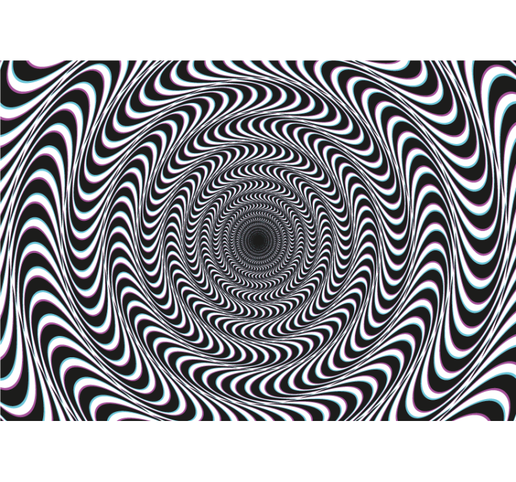 αυτοκόλλητο τρισδιάστατη φωτογραφία τοίχου hyptonique vison - TenStickers