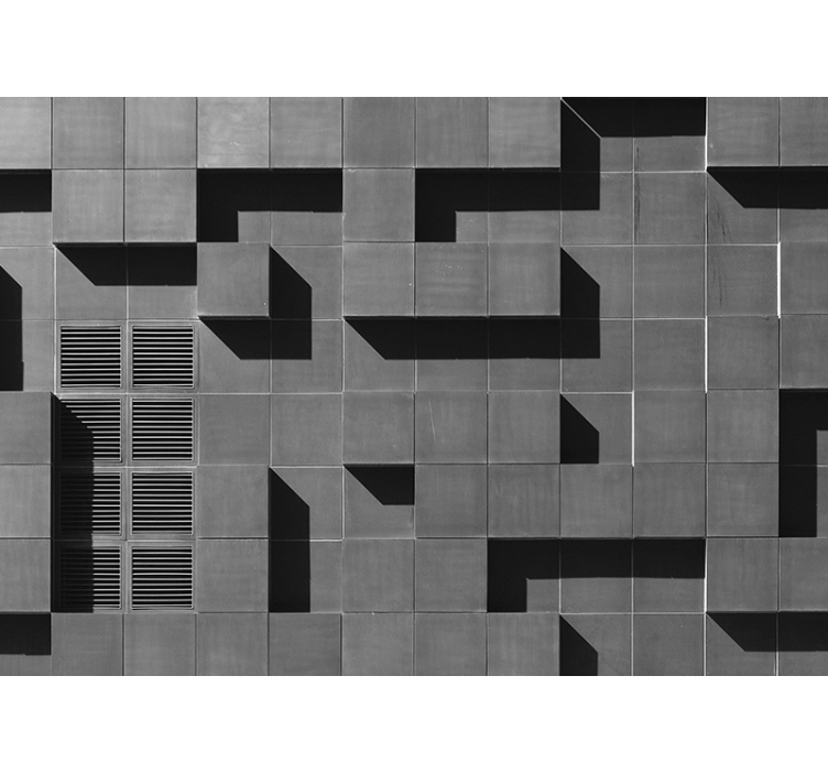 Τρισδιάστατο τετράγωνο πλακίδιο τρισδιάστατη τοιχογραφία τοίχου - TenStickers