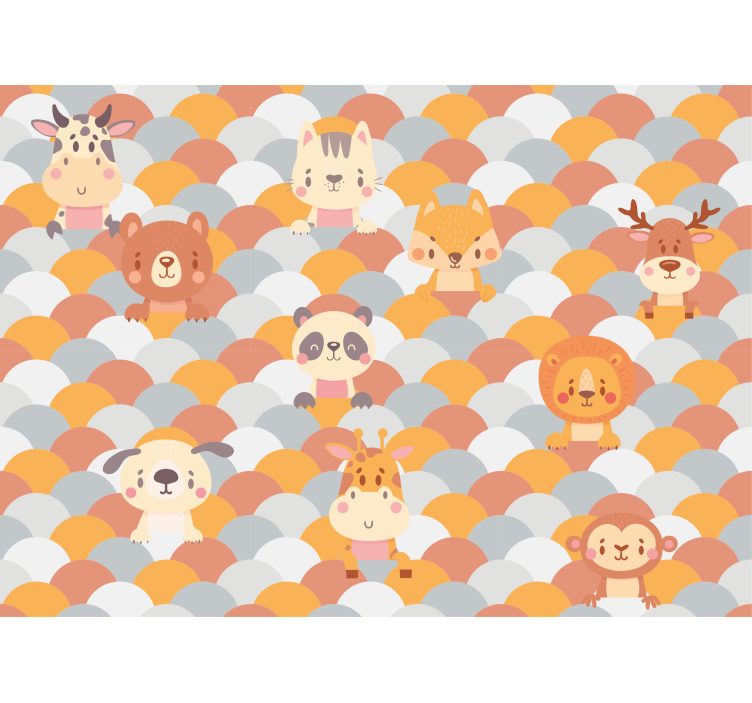 αναδυθείτε ζώα για παιδικές τοιχογραφίες - TenStickers