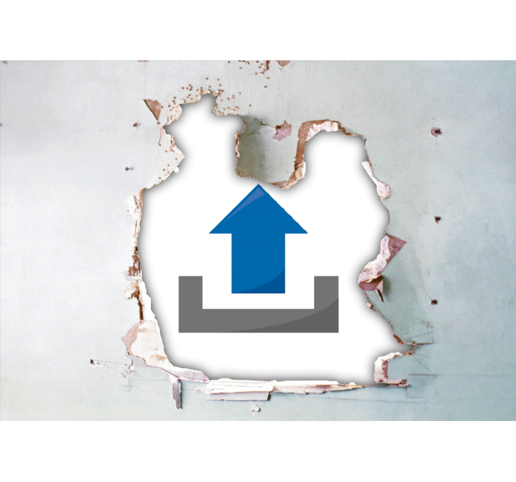 τοιχογραφία σπασμένου τοίχου trompe l'oeil - TenStickers