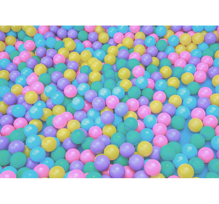 3d χρωματιστές μπάλες 3d τοιχογραφία τοίχου - TenStickers