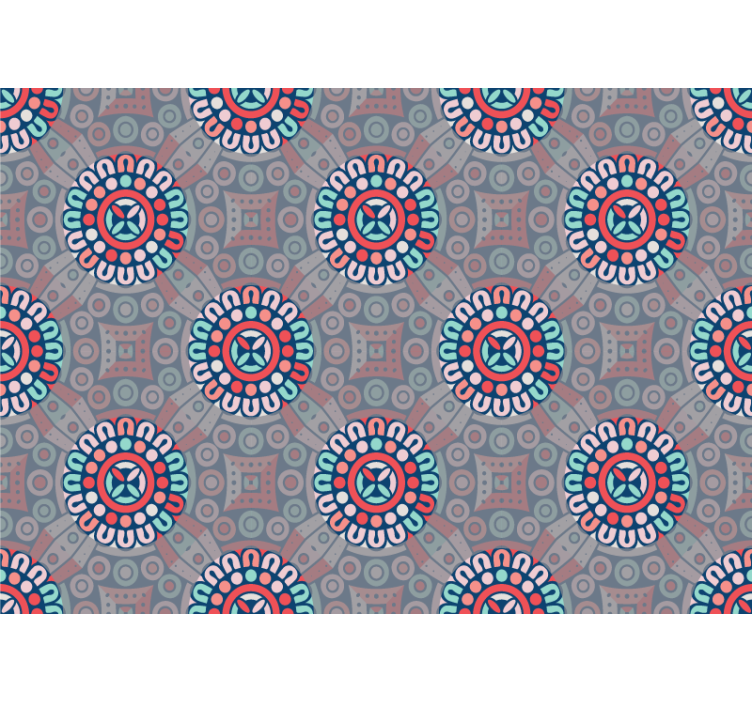 φόντο με τοιχογραφία μάνταλα - TenStickers