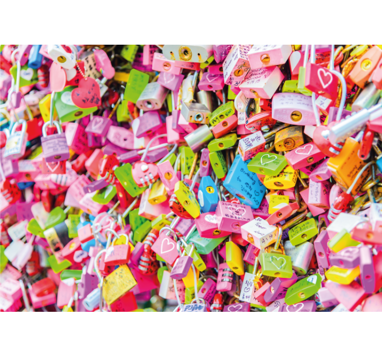 Η αγάπη κλειδώνει την τοιχογραφία της αστικής τέχνης - TenStickers