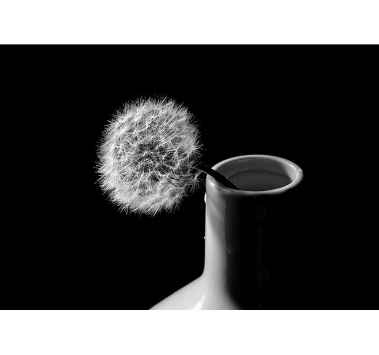 Φωτοταπετσαρία από αγριοκαρδαμούς πικραλίδα σε βάζο - TenStickers