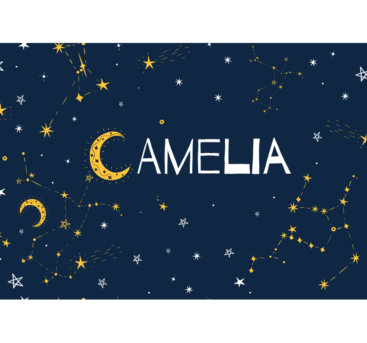 αστερισμοί και τοιχογραφίες εφηβικών τοίχων σελήνης - TenStickers